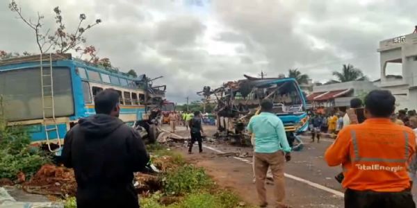 Terrible accident in Tenkasi: Terrible accident in Tenkasi: