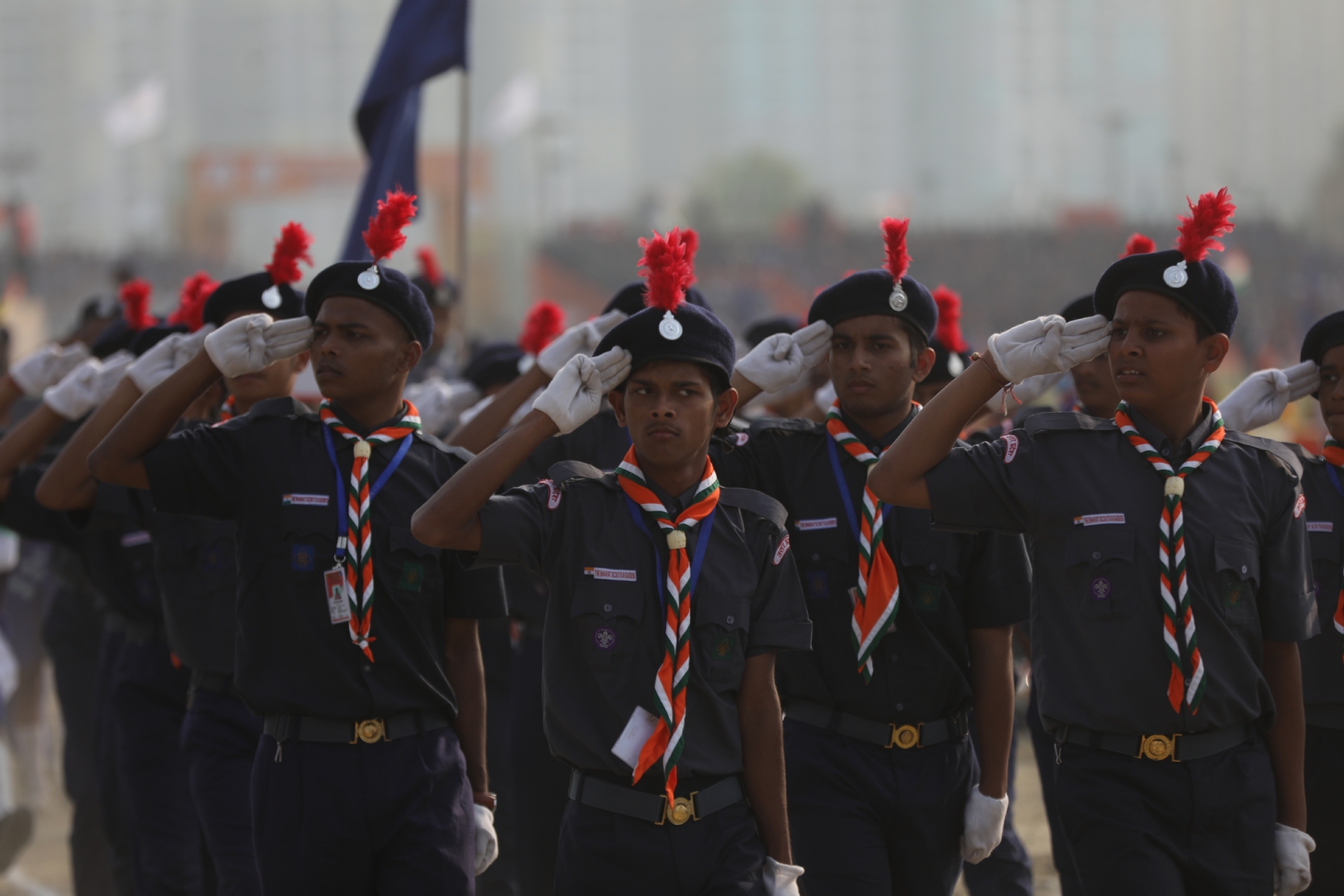 राज्यपाल आनंदी बेन ने झंडारोहण कर 19वीं राष्टीय जंबूरी का किया शुभारंभ