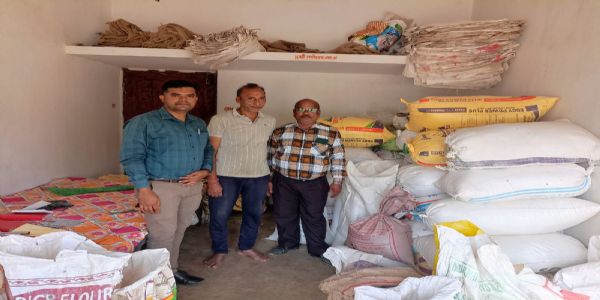 कोरबा : कटघोरा क्षेत्र में संयुक्त दल की कार्रवाई, 90 क्विंटल अवैध धान जब्त