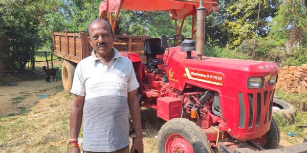 कोरबा : किसान अमृत लाल ताम्रकार की मेहनत से हुई अच्छी फसल