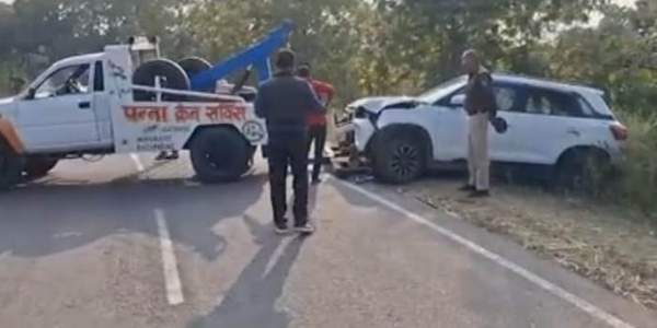 एक्‍सीडेंट स्‍थल का दृश्‍य