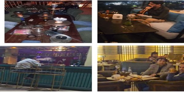 बाईस से अधिक हुक्का बार पर सीएसटी टीम ने की छापेमारी