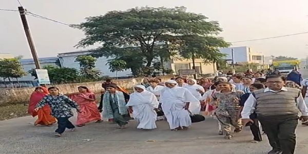 अनूपपुर: कोतमा नगर में आर्यिका संघ का हुआ भव्य स्वागत रहा उत्साह का माहौल