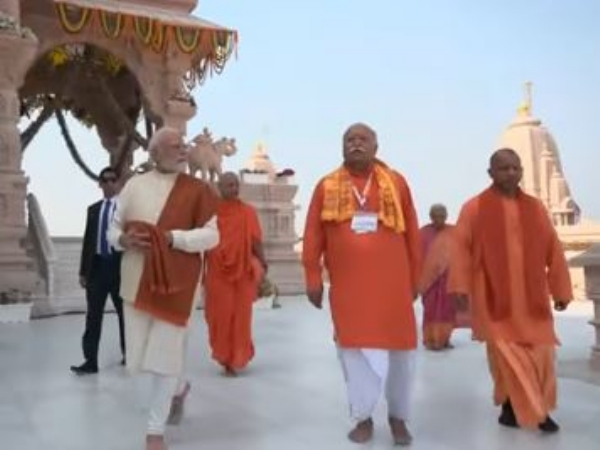 राम मंदिर के परिसर में प्रधानमंत्री राम मंदिर के परिसर में प्रधानमंत्री