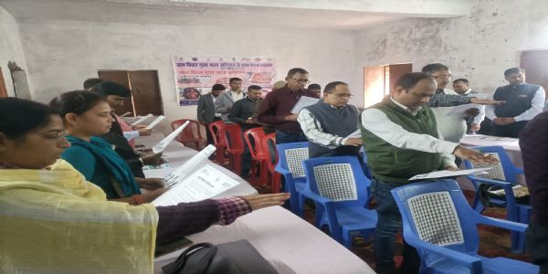 बाल विवाह मुक्त भारत अभियान के अंतर्गत शपथ ग्रहण समारोह आयोजित