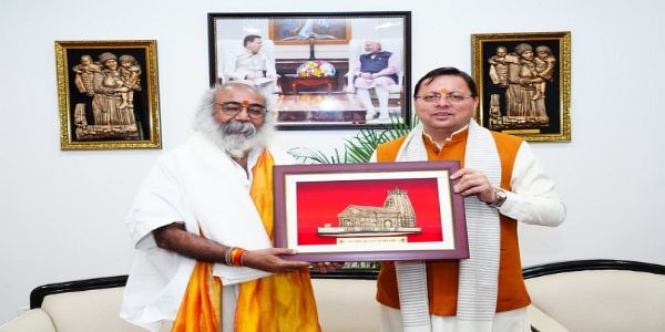 आचार्य प्रमोद कृष्णम ने मुख्यमंत्री से की भेंट