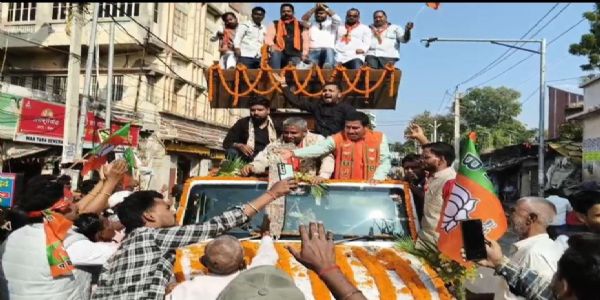 भाजपा विधायक रोहित पांडे का आभार यात्रा