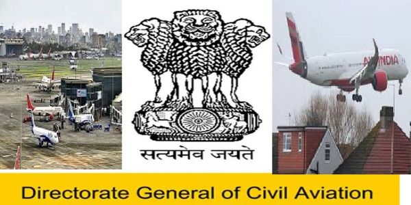 नागर विमानन महानिदेशालय के लोगो का प्रतीकात्मक चित्र नागर विमानन महानिदेशालय के लोगो का प्रतीकात्मक चित्र