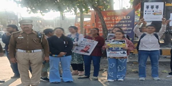 यातायात नियमों के उल्लंघन पर कुल 678 वाहनों का चालान