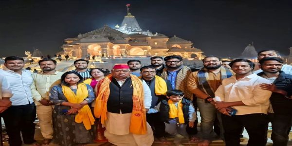 सपा सांसद अवधेश प्रसाद ने श्री राम जन्मभूमि मंदिर में किया दर्शन