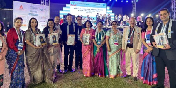 आईएमए मुरादाबाद इकाई प्रदेश में दूसरी सबसे उत्कृष्ट शाखा के सम्मान से सम्मानित