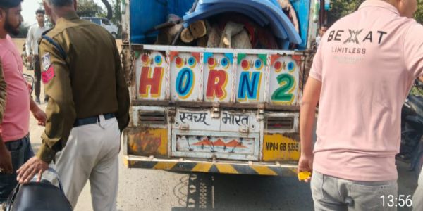 राजगढ़ः पिकअप वाहन से साठ हजार की अवैध सागौन सिल्लियां जब्त,केस दर्ज