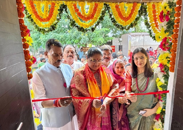 आँगनवाड़ी भवनों का भूमिपूजन कार्यक्रम