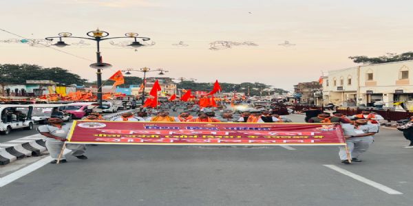 राम जन्मभूमि तक बजरंग दल ने शौर्य संचलन निकाला