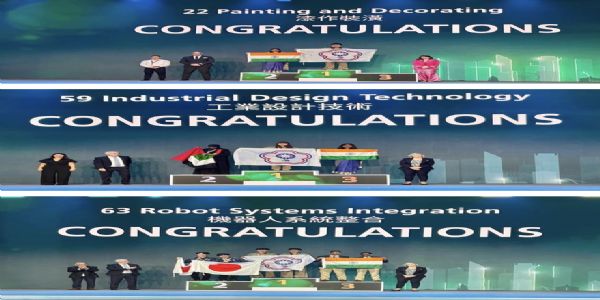 वर्ल्डस्किल्स एशिया 2025 में भारत का शानदार प्रदर्शन, पहली बार भागीदारी में मिला 8वां स्थान