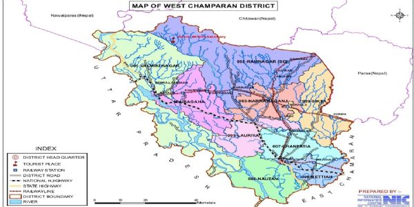 पश्चिम चंपारण जिला में 09 विधानसभा सीट है, जिसमें 07 पर भाजपा एक पर जदयू का कब्जा है