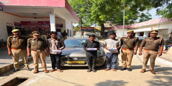 मोबाइल शॉप चाेरी का खुलासा, तीन गिरफ्तार व चार फरार