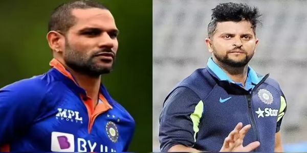 पूर्व क्रिकेटर सुरेश रैना और शिखर धवन का फाइल फोटो पूर्व क्रिकेटर सुरेश रैना और शिखर धवन का फाइल फोटो