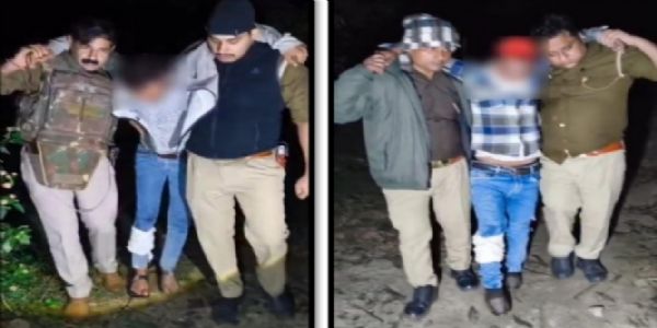 मुठभेड़ में गोली लगने से 2 बदमाश घायल,नकदी और जेवरात बरामद