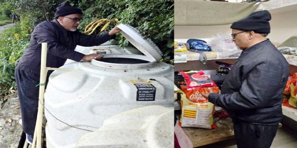 कुलपति ने छुट्टी के दिन किया छात्रावासों का औचक अकेले निरीक्षण, खुद चढ़े पानी की टंकी में