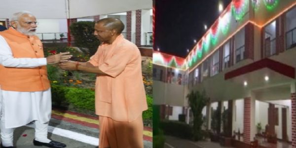 स्वागत करते मुख्यमंत्री योगी और बरेका गेस्ट हाउस स्वागत करते मुख्यमंत्री योगी और बरेका गेस्ट हाउस