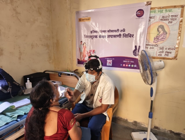 Cancer screening camp 56 people tested Cancer screening camp 56 people tested