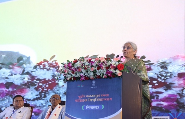 शहीद कनकलता बरुआ राज्य विश्वविद्यालय का नींव रखते वित्त मंत्री शहीद कनकलता बरुआ राज्य विश्वविद्यालय का नींव रखते वित्त मंत्री