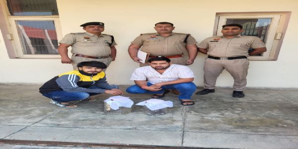 जींद : पिस्तौल व तीन जिंदा कारतूस के साथ दो गिरफ्तार