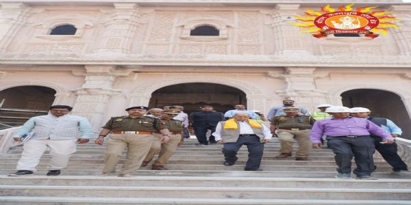 समिति के अध्यक्ष नृपेंद्र मिश्रा ने लिया श्रीराम मंदिर के निर्माण कार्यों का जायजा