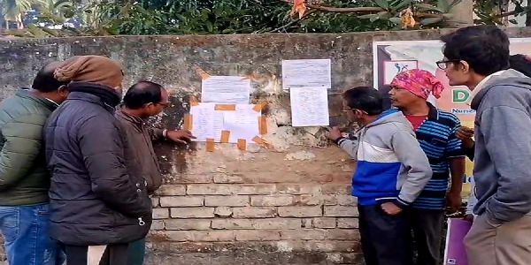 चांपदानी में नहीं मिले 55 वोटर, बीएलओ ने लगाया नोटिस