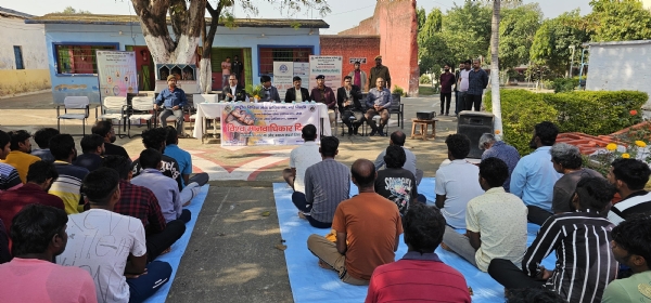 जागरूकता शिविर का दृश्य