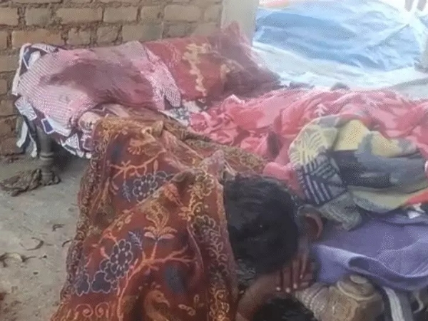 किसान की पत्नी घायल अवस्था में