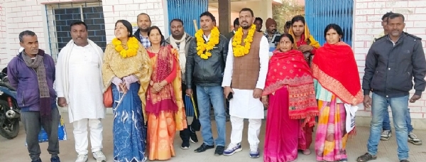 प्रमुख बनने के बाद सिरिस्ता भुइयां एवं अन्य पंसस प्रमुख बनने के बाद सिरिस्ता भुइयां एवं अन्य पंसस