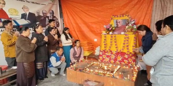 धनबाद में तिब्बती समुदाय ने मनाया विश्व शांति दिवस