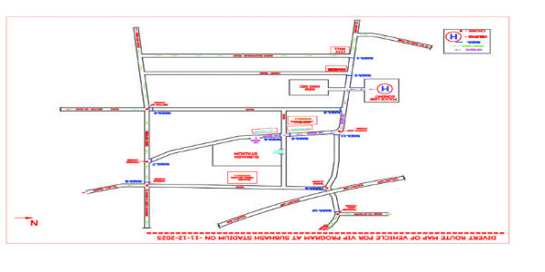 सोनीपत में सीएम शुरू करेंगे अंत्योदय परिवार उत्थान मेला,ट्रैफिक रूट डायवर्ट