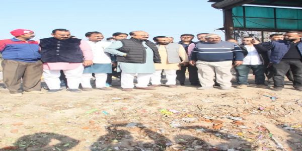 मंत्री आशीष सूद ने सफाई व्यवस्था व कूड़ा प्रबंधन कार्यों का किया निरीक्षण