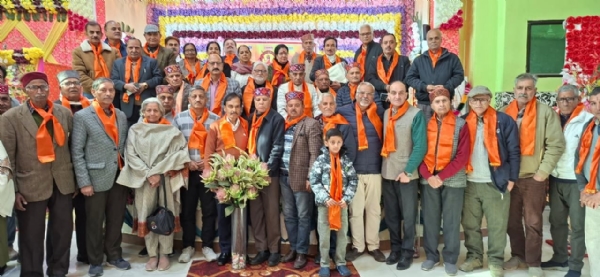 ब्राह्मण सभा जिला मंडी की कार्यकारिणी शपथ ग्रहण समारोह के दौरान।