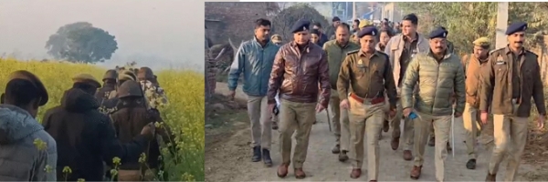 सर्ज ऑपरेशन के दौरान एसपी देहात के साथ एएसपी, सीओ इंस्पेक्टर सर्ज ऑपरेशन के दौरान एसपी देहात के साथ एएसपी, सीओ इंस्पेक्टर