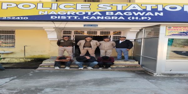 कांगड़ा में दो मामलों में 8.55 ग्राम चिट्टा बरामद, चार युवक गिरफ्तार