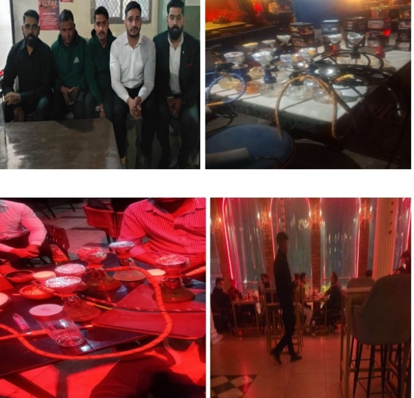 हुक्का बार पर कार्रवाई: क्लब की आड में चल रहा था हुक्का बार हुक्का बार पर कार्रवाई: क्लब की आड में चल रहा था हुक्का बार