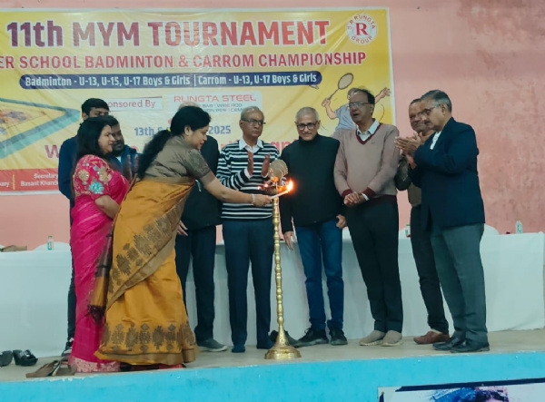 रुंगटा स्टील टीएमटी के प्रायोजन से आयोजित इस दो दिवसीय जिला स्तरीय प्रतियोगिता का उद्घाटन रुंगटा स्टील टीएमटी के प्रायोजन से आयोजित इस दो दिवसीय जिला स्तरीय प्रतियोगिता का उद्घाटन