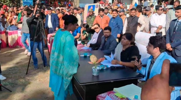 कार्यक्रम के दौरान मंत्री लेशी सिंह कार्यक्रम के दौरान मंत्री लेशी सिंह