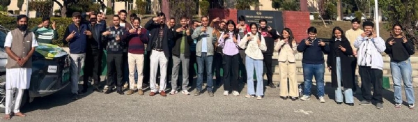 कटड़ा के एसएमवीडीयू पहुँची भारत महा ईवी रैली, 93वें दिन किये पूरे कटड़ा के एसएमवीडीयू पहुँची भारत महा ईवी रैली, 93वें दिन किये पूरे