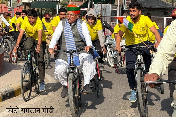 केंद्रीय मंत्री अर्जुनराम का संदेश : फिटनेस की डोज आधा घंटा रोज, ‘संडे ऑन साइकिल’ रेस का आयोजन केंद्रीय मंत्री अर्जुनराम का संदेश : फिटनेस की डोज आधा घंटा रोज, ‘संडे ऑन साइकिल’ रेस का आयोजन