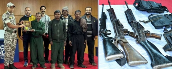 20 लाख के इनामी छत्तीसगढ़ के 3 नक्सलियाें ने महाराष्ट्र में किया आत्मसमर्पण 20 लाख के इनामी छत्तीसगढ़ के 3 नक्सलियाें ने महाराष्ट्र में किया आत्मसमर्पण