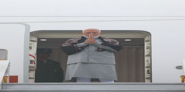 प्रधानमंत्री नरेंद्र मोदी जॉर्डन के लिए रवाना होते हुए प्रधानमंत्री नरेंद्र मोदी जॉर्डन के लिए रवाना होते हुए