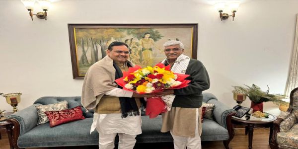 केन्द्रीय संस्कृति मंत्री और कपड़ा मंत्री ने भजन लाल शर्मा को जन्मदिन की दी बधाई