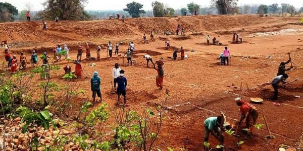 मनरेगा योजना के तहत काम करते मजदूरों का प्रतीकात्मक चित्र मनरेगा योजना के तहत काम करते मजदूरों का प्रतीकात्मक चित्र