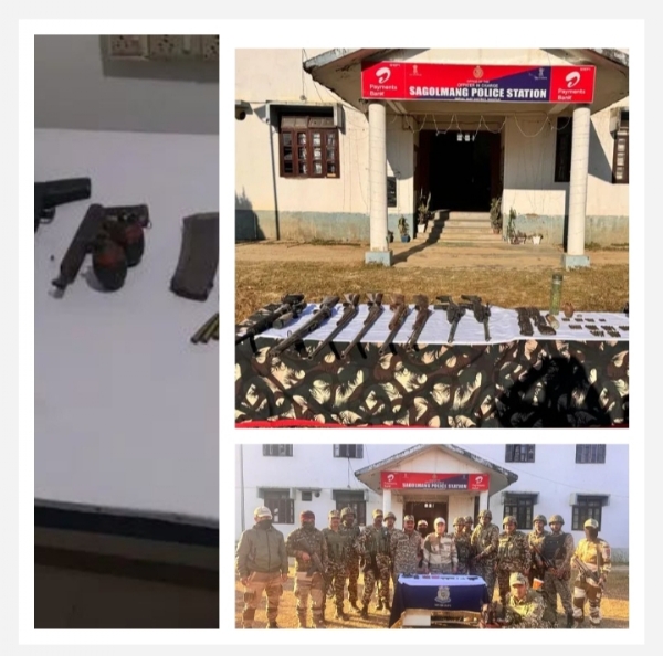 Image of the Security Forces Recovered Arms, Ammunition From Multiple Hill Areas in Manipur. Image of the Security Forces Recovered Arms, Ammunition From Multiple Hill Areas in Manipur.