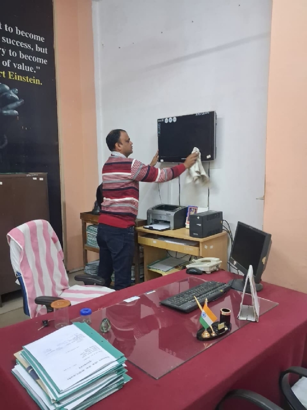 आरपीएससी में ’स्वच्छता अभियान’, कार्मिकोें ने मिलकर संभाला मोर्चा